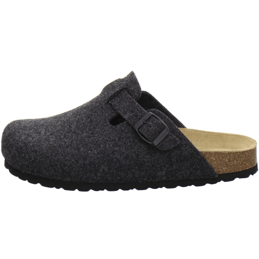 Herren AFS-Schuhe | Filz Hausschuhe Herren Anthrazit