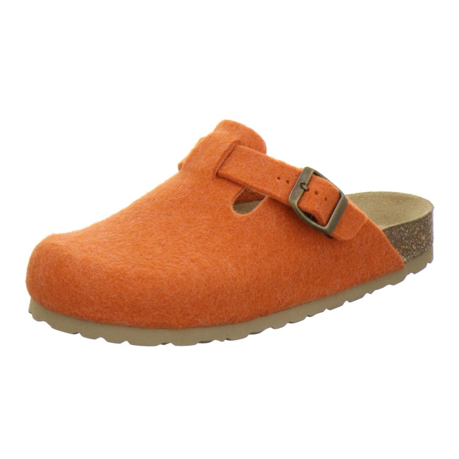 Frauen AFS-Schuhe | Filz Hausschuhe Damen Orange