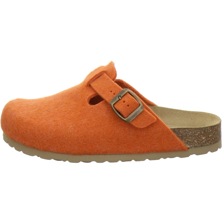 Frauen AFS-Schuhe | Filz Hausschuhe Damen Orange