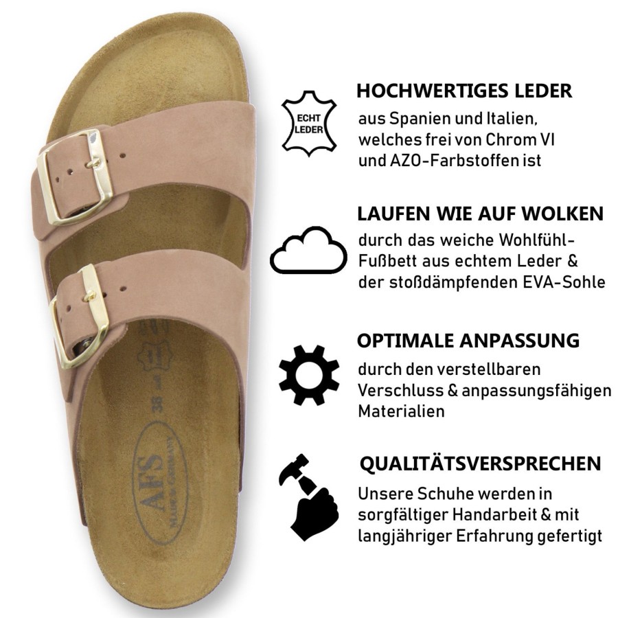 Frauen AFS-Schuhe | Pantoletten Damen Zweischnaller Piedra