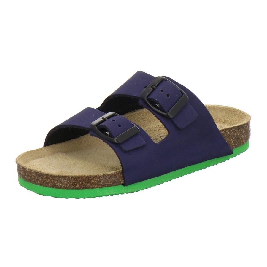 Kinder AFS-Schuhe | Sportliche Kinder-Pantoletten Zweischnaller Marine