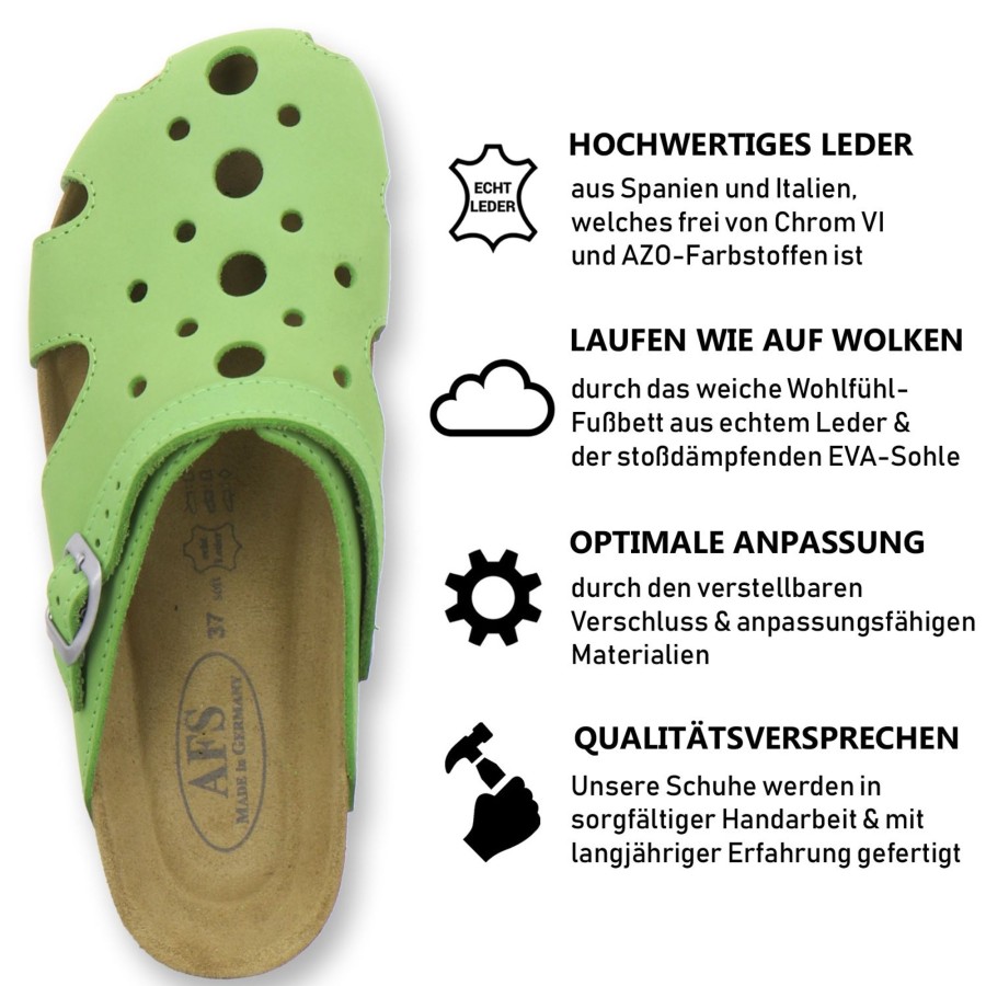 Frauen AFS-Schuhe | Clogs Damen Arbeitsschuh Apfel