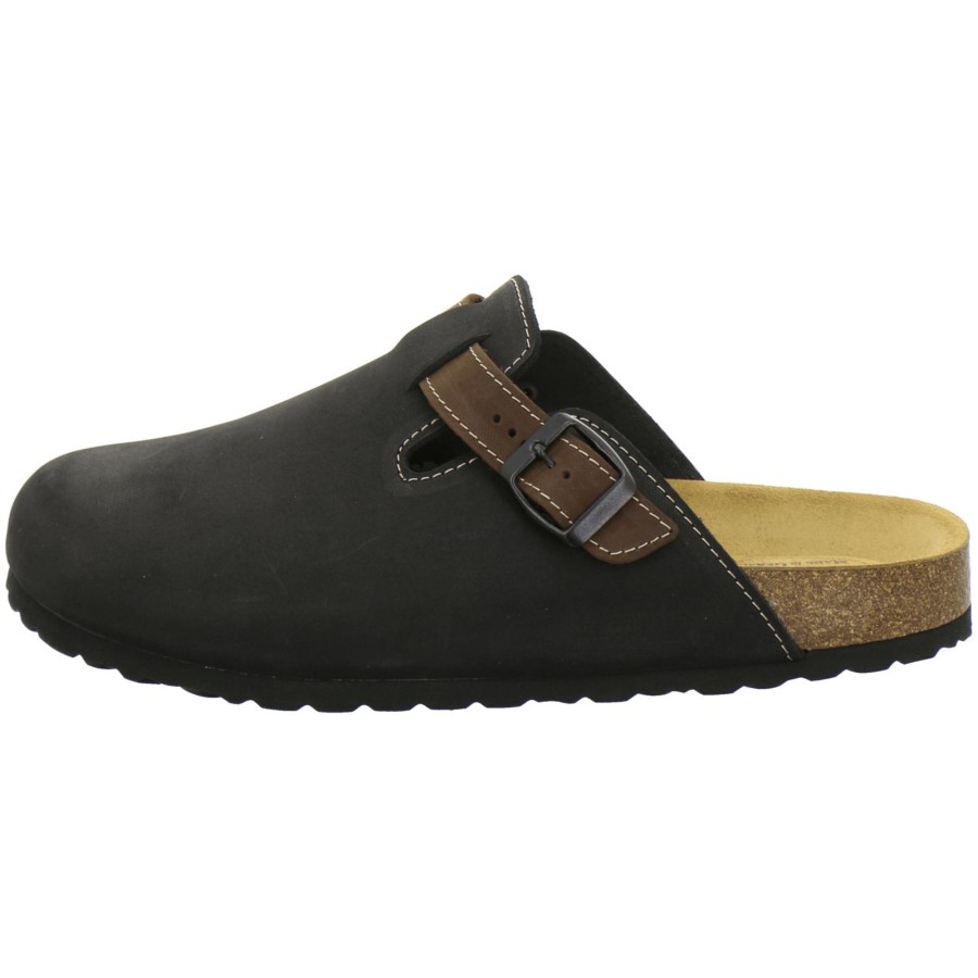 Herren AFS-Schuhe | Clogs Herren Leder Schwarz