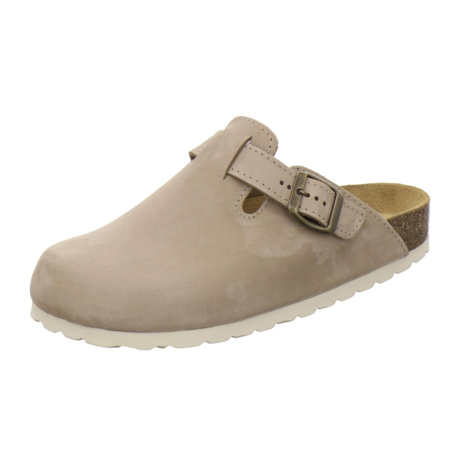 Frauen AFS-Schuhe | Clogs Damen Leder Sand