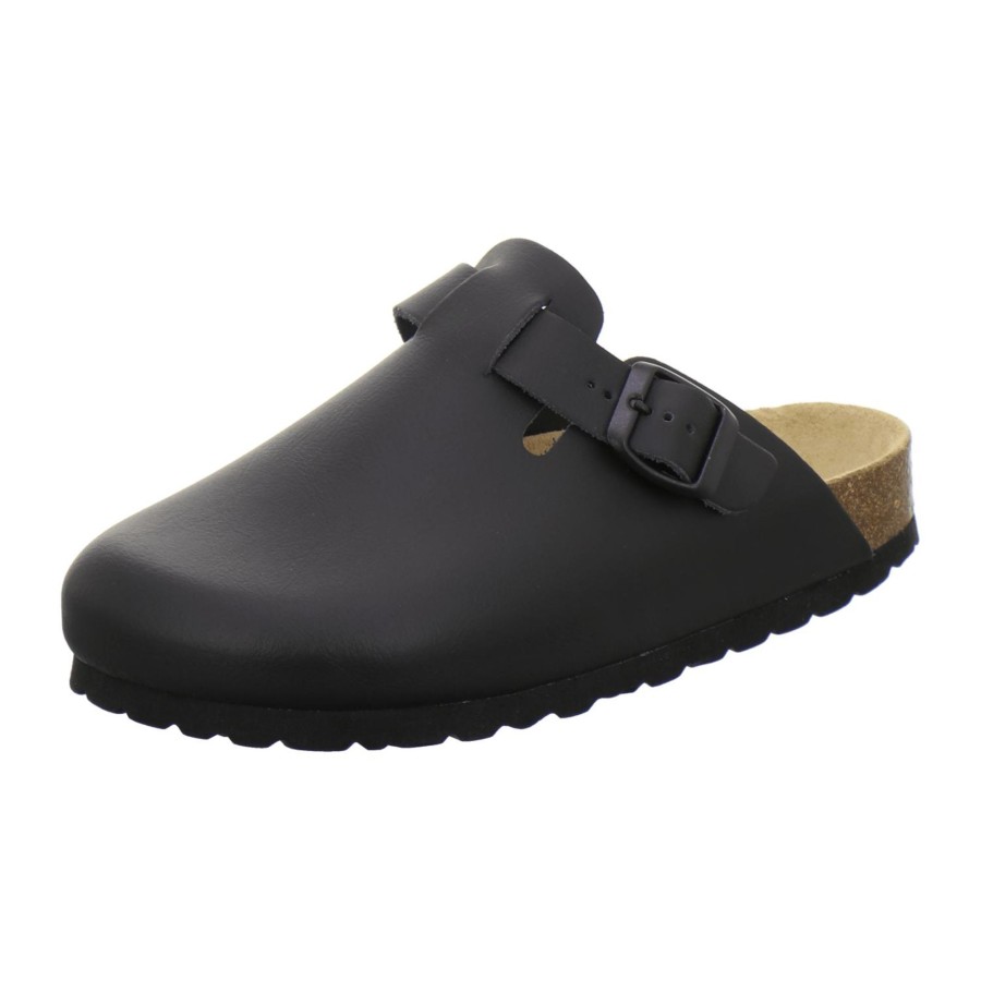 Frauen AFS-Schuhe | Clogs Damen Leder Schwarz