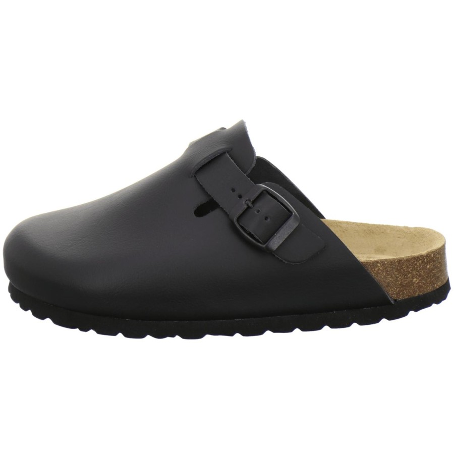 Frauen AFS-Schuhe | Clogs Damen Leder Schwarz