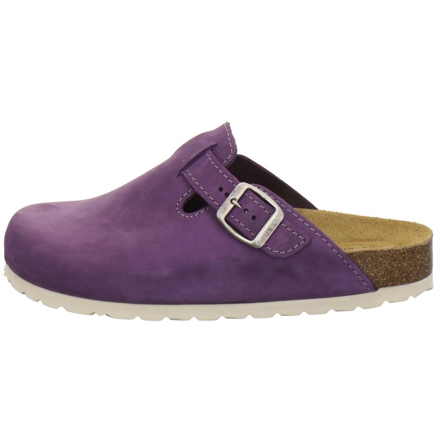 Frauen AFS-Schuhe | Clogs Damen Leder Lila