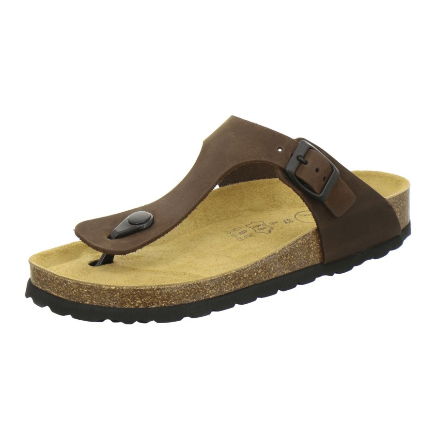 Frauen AFS-Schuhe | Zehensteg Sandalen Damen 210767 Mocca