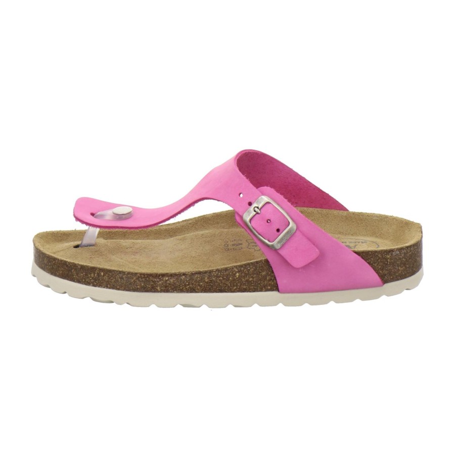 Frauen AFS-Schuhe | Zehensteg Sandalen Damen Fuchsia