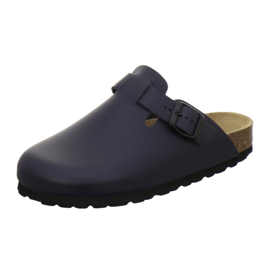 Frauen AFS-Schuhe | Clogs Damen Leder Navy