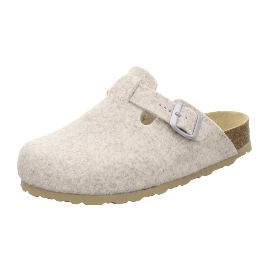 Frauen AFS-Schuhe | Filz Hausschuhe Damen Beige