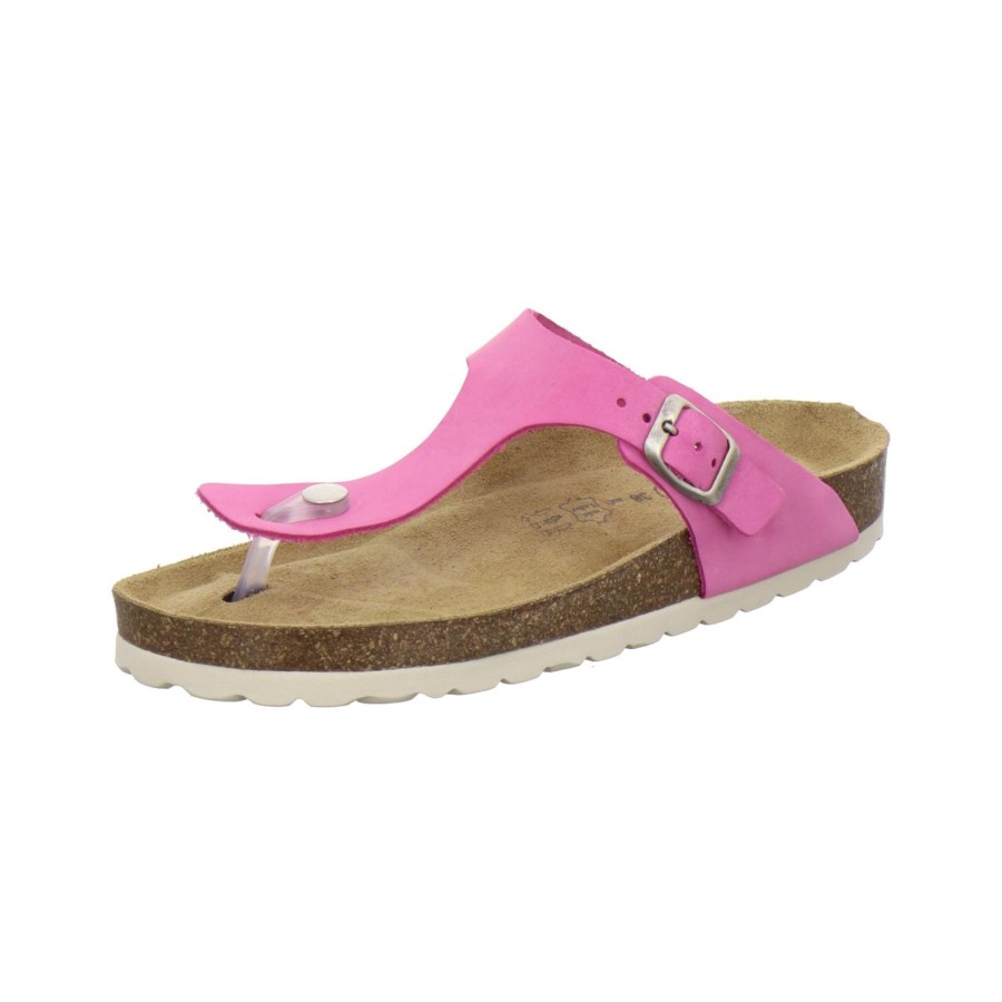 Frauen AFS-Schuhe | Zehensteg Sandalen Damen Fuchsia