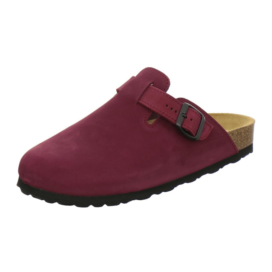 Frauen AFS-Schuhe | Clogs Damen Leder Beere